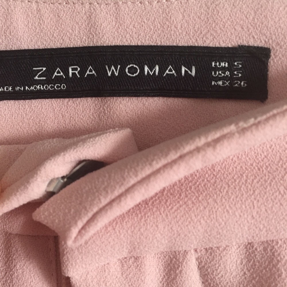 Zara Pink Trousers with Ruffles - Picture 6 of 7